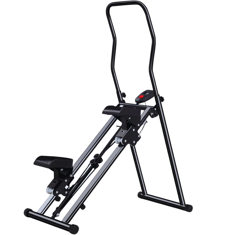 Vertical Climber Machine with Foldable Design for Home Cardio Training