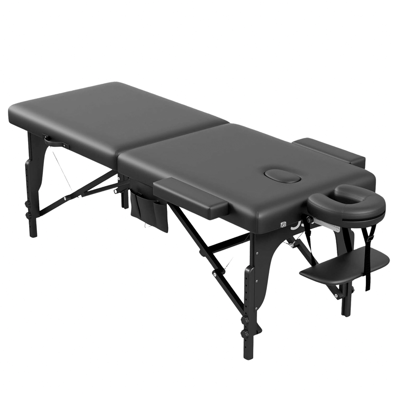 Portable Memory Foam Massage Table – Foldable and Height Adjustable