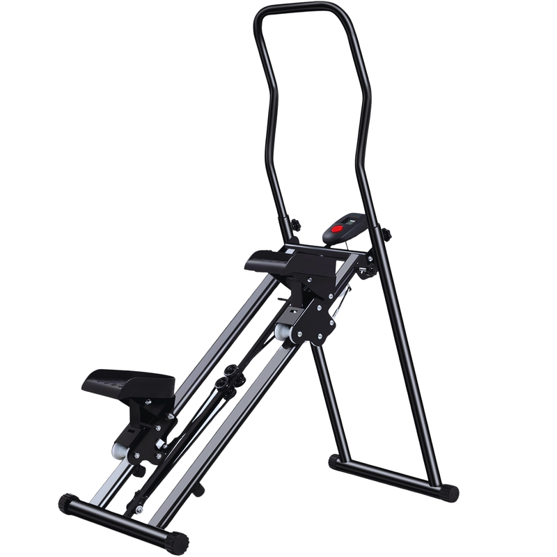 Vertical Climber Machine with Foldable Design for Home Cardio Training